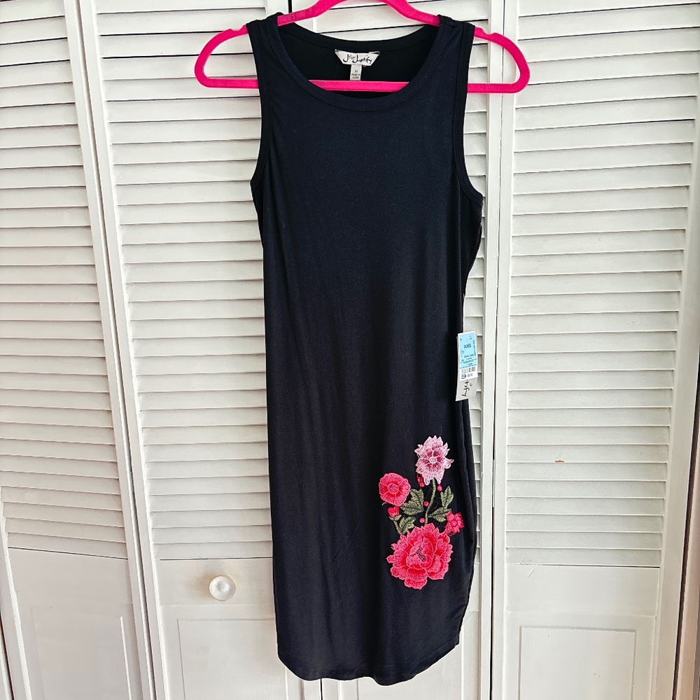 Soft black mini dress
